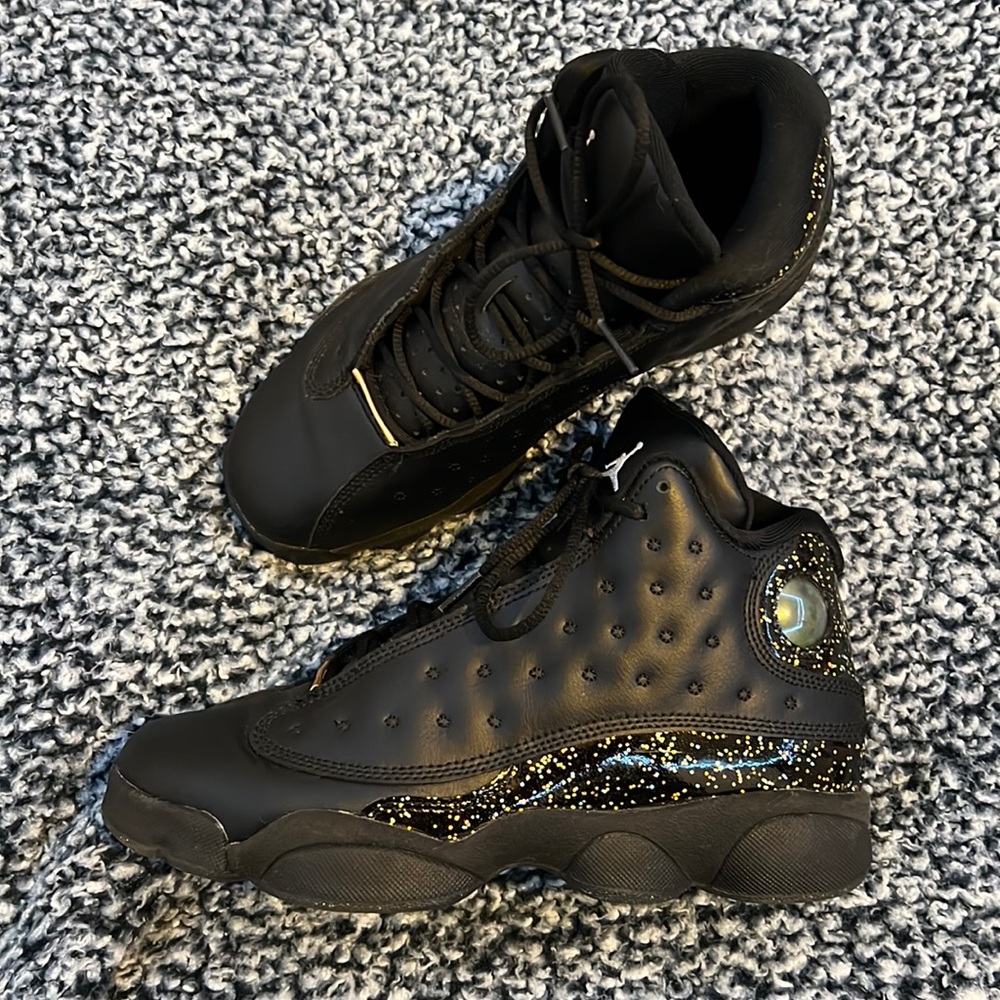 jordan 13 gold glitter